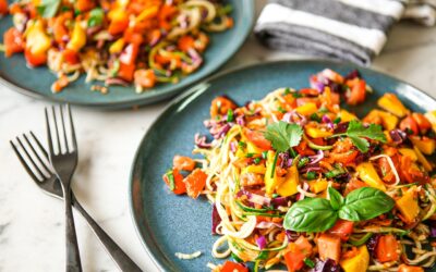 Vegan Zucchini Noodle Salad